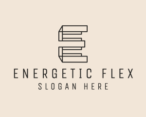 Construction Firm Renovation Letter E logo design