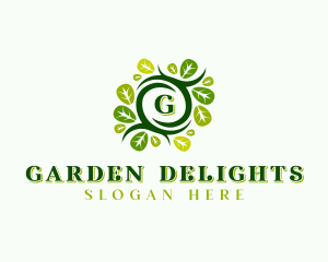 Leaf Nature Garden logo design