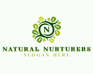 Leaf Nature Garden logo design