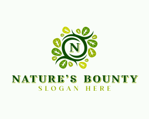 Leaf Nature Garden logo design