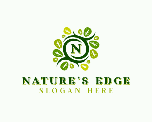 Leaf Nature Garden logo design