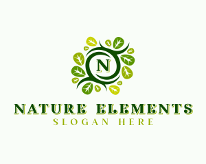 Leaf Nature Garden logo design