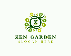 Leaf Nature Garden logo design