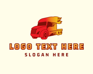 Blazing Trailer Truck logo