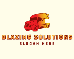 Blazing Trailer Truck logo