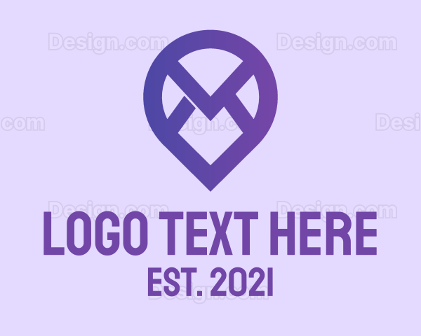 Purple Mail Location Logo