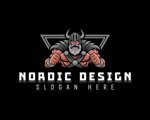 Odin Nordic God logo design