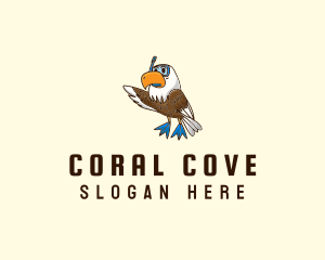 Snorkeling Hawk Eagle logo