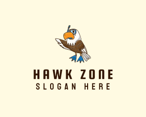 Snorkeling Hawk Eagle logo