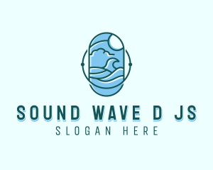 Ocean Surfing Waves logo design