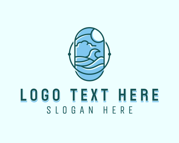 Ocean logo example 1