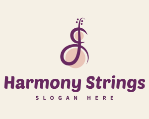 Abstract Violin Music logo