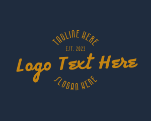 Cursive Retro Company Logo