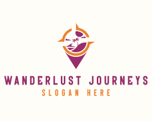 Tourist Adventure Traveler  Logo