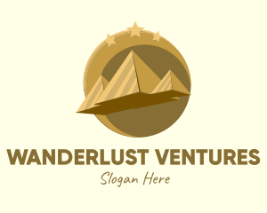 Gold Pyramid Travel  logo design
