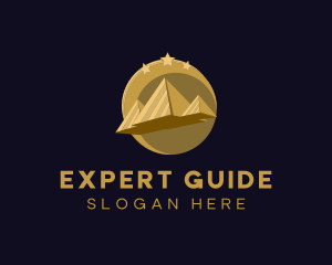 Gold Pyramid Travel  logo design