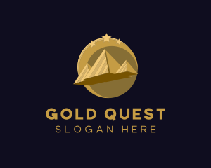 Gold Pyramid Travel  logo design