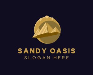 Gold Pyramid Travel  logo design