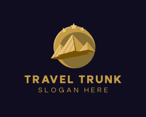 Gold Pyramid Travel  logo design