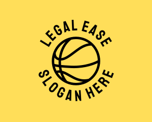 Basketball Hoops Ball Logo