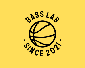 Simple Basketball Hoops Ball logo design