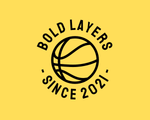 Basketball Hoops Ball logo design