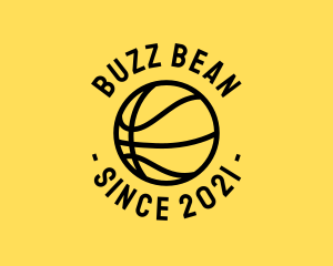 Simple Basketball Hoops Ball logo design