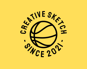 Basketball Hoops Ball logo design