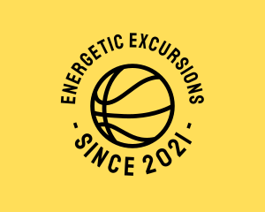 Simple Basketball Hoops Ball logo design