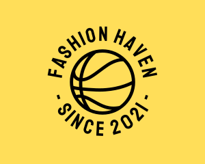 Basketball Hoops Ball logo design