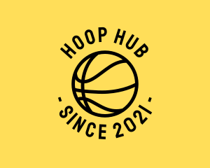 Basketball Hoops Ball logo design