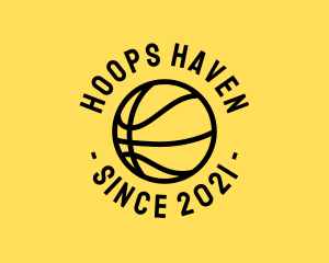 Basketball Hoops Ball logo design