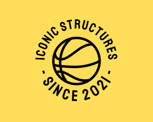 Basketball Hoops Ball logo design