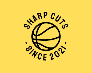 Simple Basketball Hoops Ball logo design