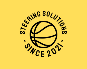 Basketball Hoops Ball logo design