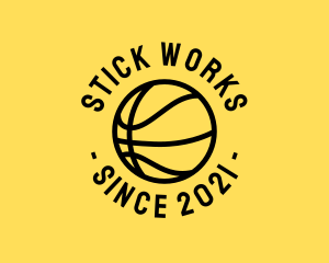 Basketball Hoops Ball logo design