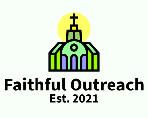 Multicolor Catholic Church logo