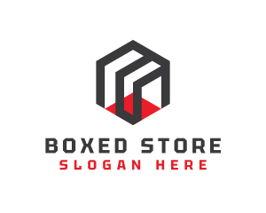 Box Cube Structure logo design