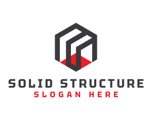 Box Cube Structure logo design