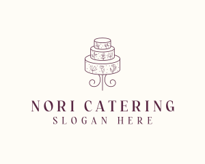 Wedding Dessert Cake logo design