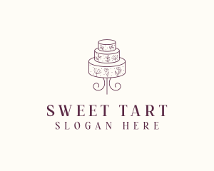 Wedding Dessert Cake logo design