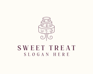 Wedding Dessert Cake logo design