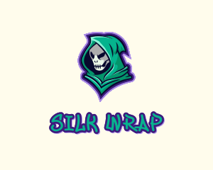 Hooded Skull Graffiti logo design