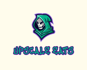 Hooded Skull Graffiti logo design