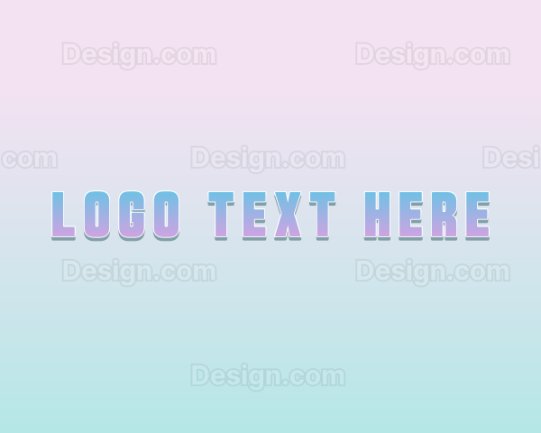 Holographic Futuristic Beauty Logo