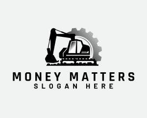 Excavator Machinery Gear logo