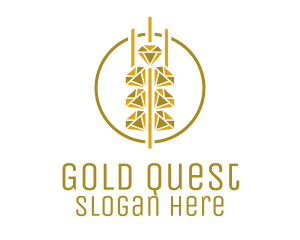 Gold Diamond Grain logo design