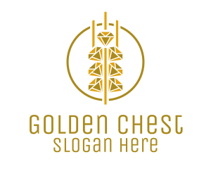 Gold Diamond Grain logo design