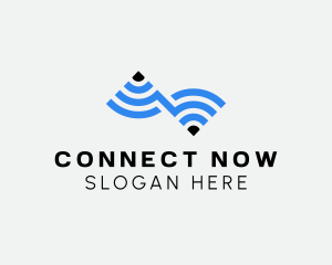 Wifi Internet Connection logo design