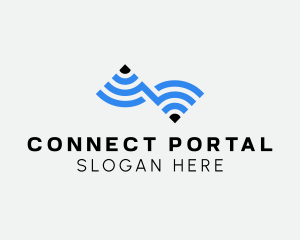 Wifi Internet Connection logo design